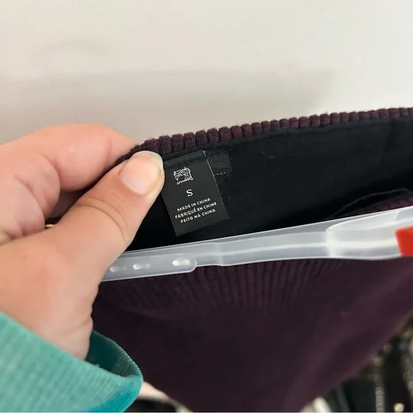 Scotch & Soda burgundy and yellow stripe ribbed sweater skirt - Picture 4 of 6